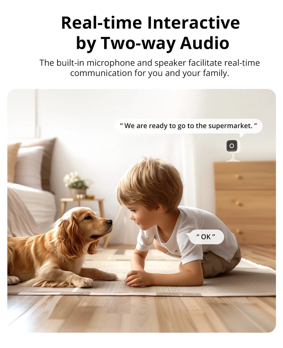 SONOFF CAM Slim Gen2 WiFi Smart Home Security Camera 1080P HD Motion Detection