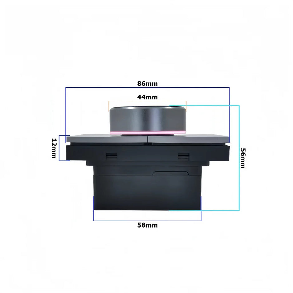 Tuya Smart Knob Dimming Switch, Zigbee Dual Relay Version