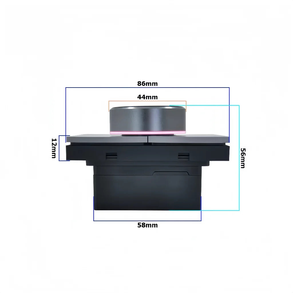 Tuya Smart Knob Dimming Switch, Zigbee Dual Relay Version | Timer Switch | Knob Light Dimming | Mobile Phone Control