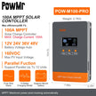 PowMr MPPT 100A 80A Solar Charge Controller Solar Panels