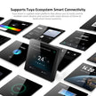 Smart Zigbee Thermostat - LED Touch Screen Climate Control for Heating, Cooling & Water Systems