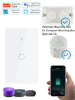 Tuya Smart Switches US Neutral Wire/No Neutral Wire Required 1/2/3/4 Gang