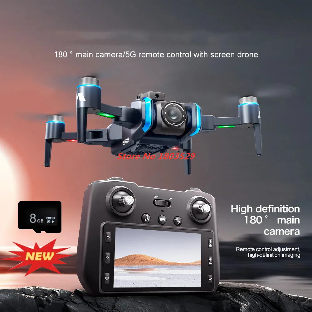8K Brushless Obstacle Avoidance WIFI FPV RC Drone 8K Aerial Camera