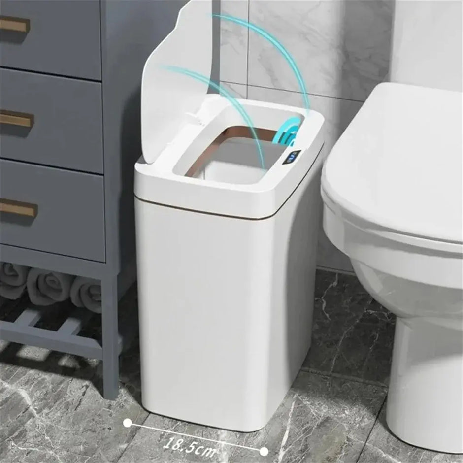 Smart Bathroom Trash Can Automatic Bagging