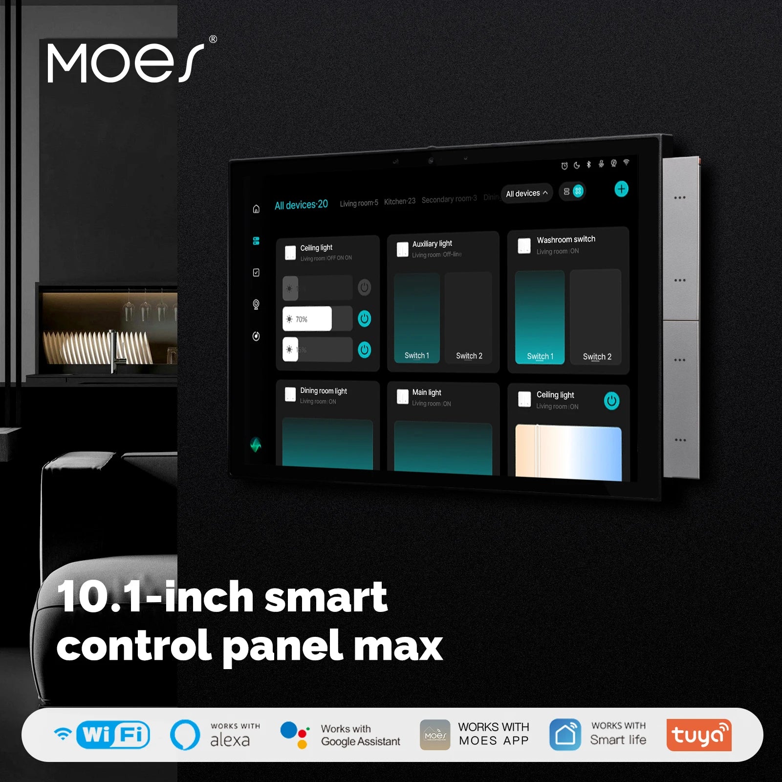 MOES Tuya Smart Home Control Panel Max - 10.1