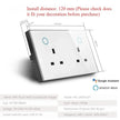 WIFI Smart Tuya Dual Wall Socket UK Electric Plug Outlet Power Monitor USB PD 20W