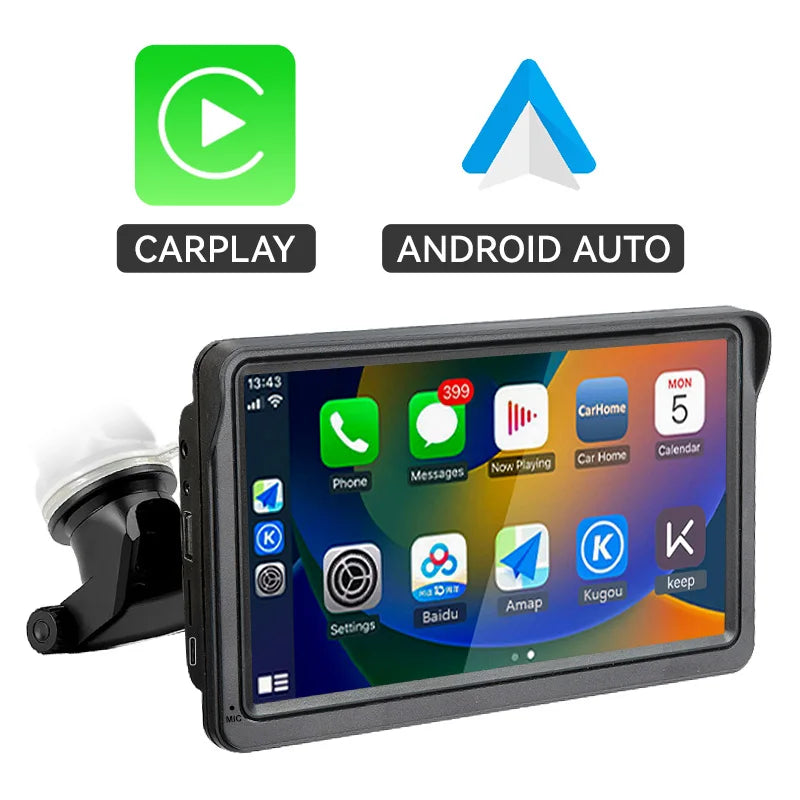 AHOUDY 7 Inch Carplay Android Auto Universal Car Radio Multimedia Video Player Touch Screen