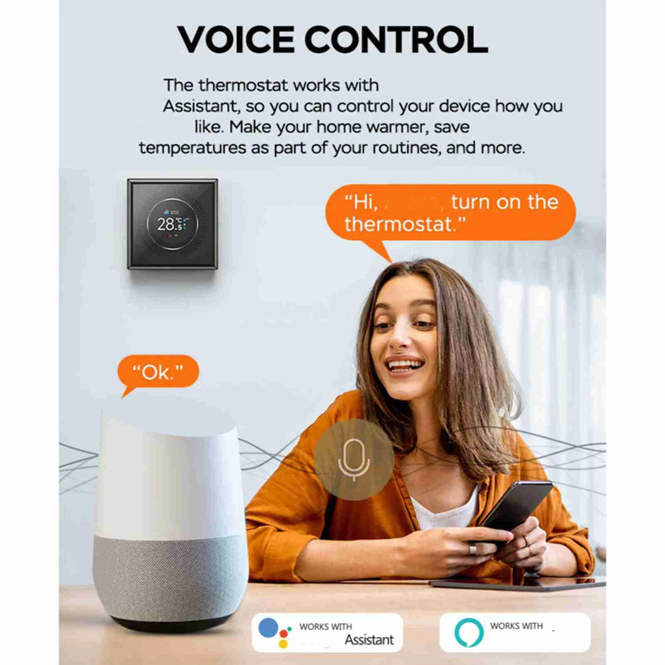 Smart Thermostat for Home 1.32in Screen WIFI Temperature Controller