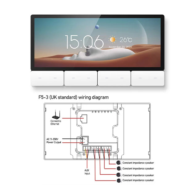 6 Inch Touch screen TUYA Home Smart Control Panel