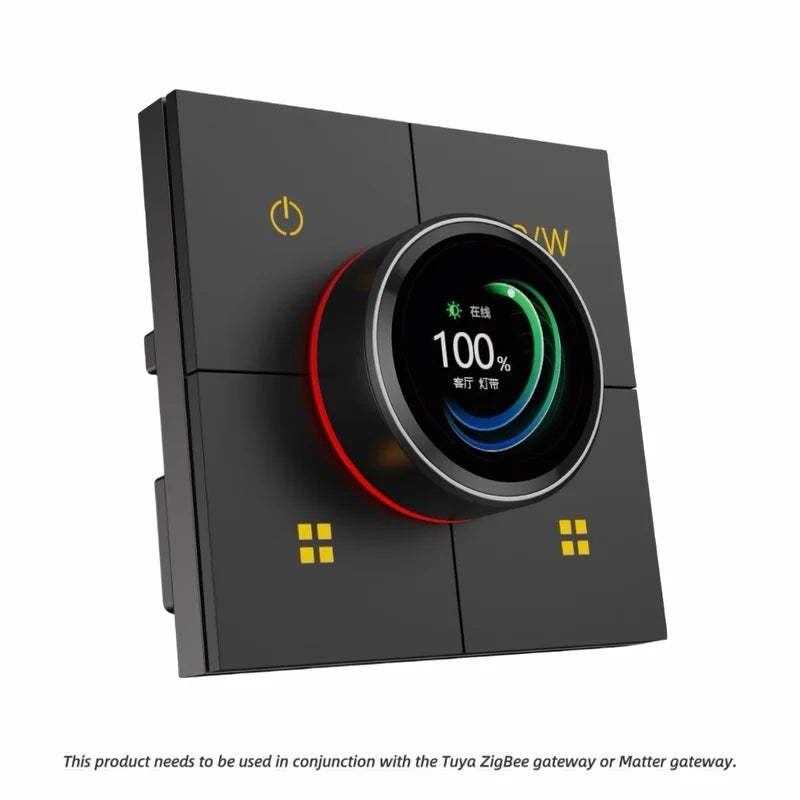 Tuya Smart Knob Dimming Switch, Zigbee Dual Relay Version