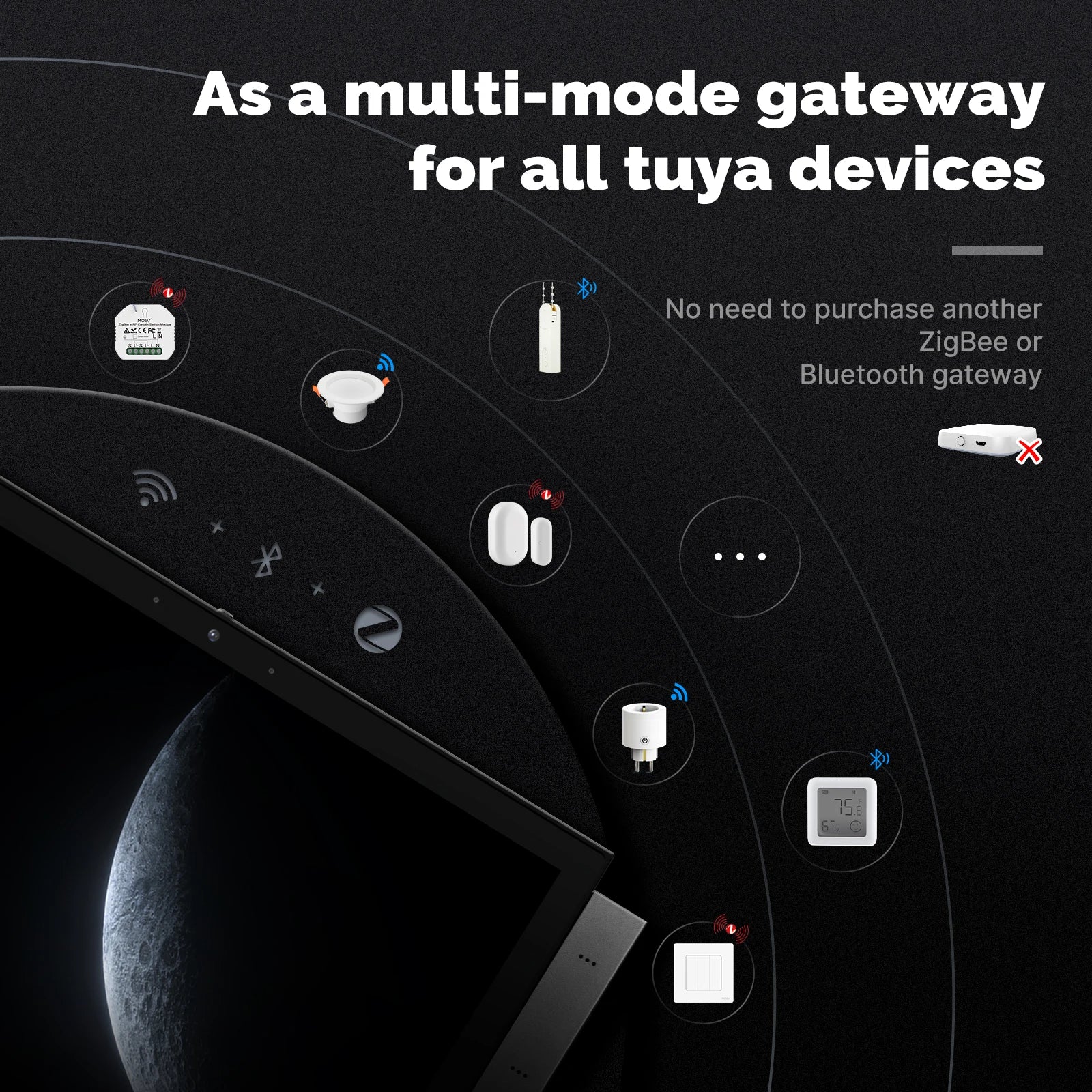 MOES Tuya Smart Home Control Panel Max - 10.1