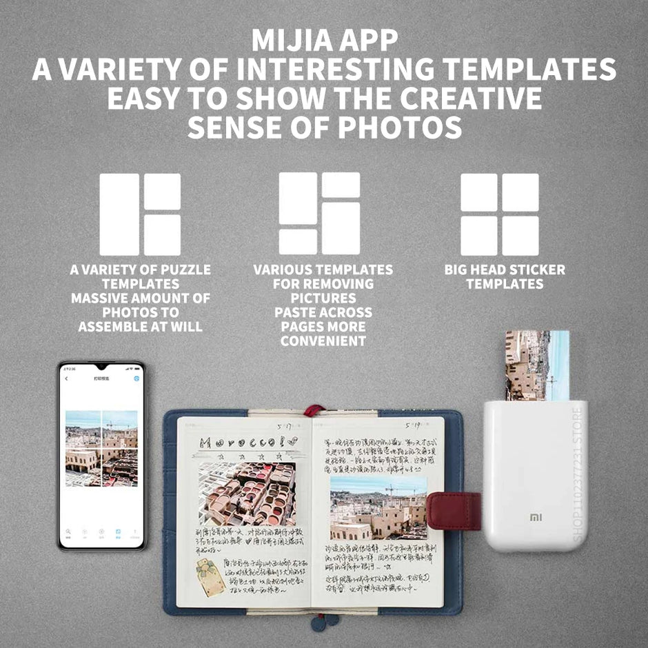 Xiaomi mijia AR Printer 300dpi Portable Photo Mini Pocket