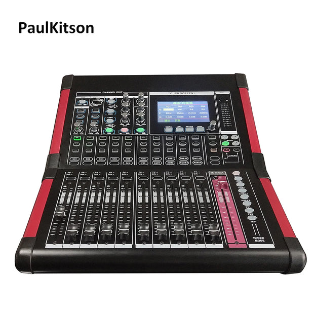 Paulkitson D16 Professional Digital Mixing 16 Channel Dj Equipment Mixer