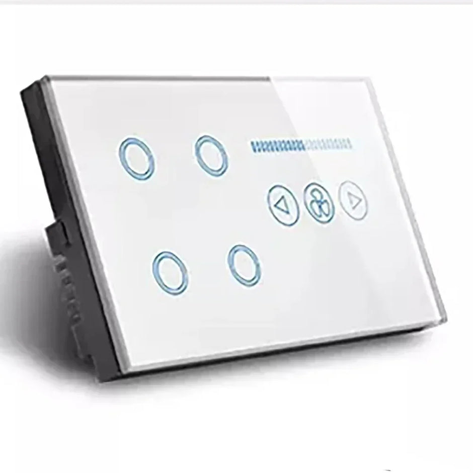 Melery Switch Fan Speed Interruptor Wifi Smart Tuya Light 4Gang