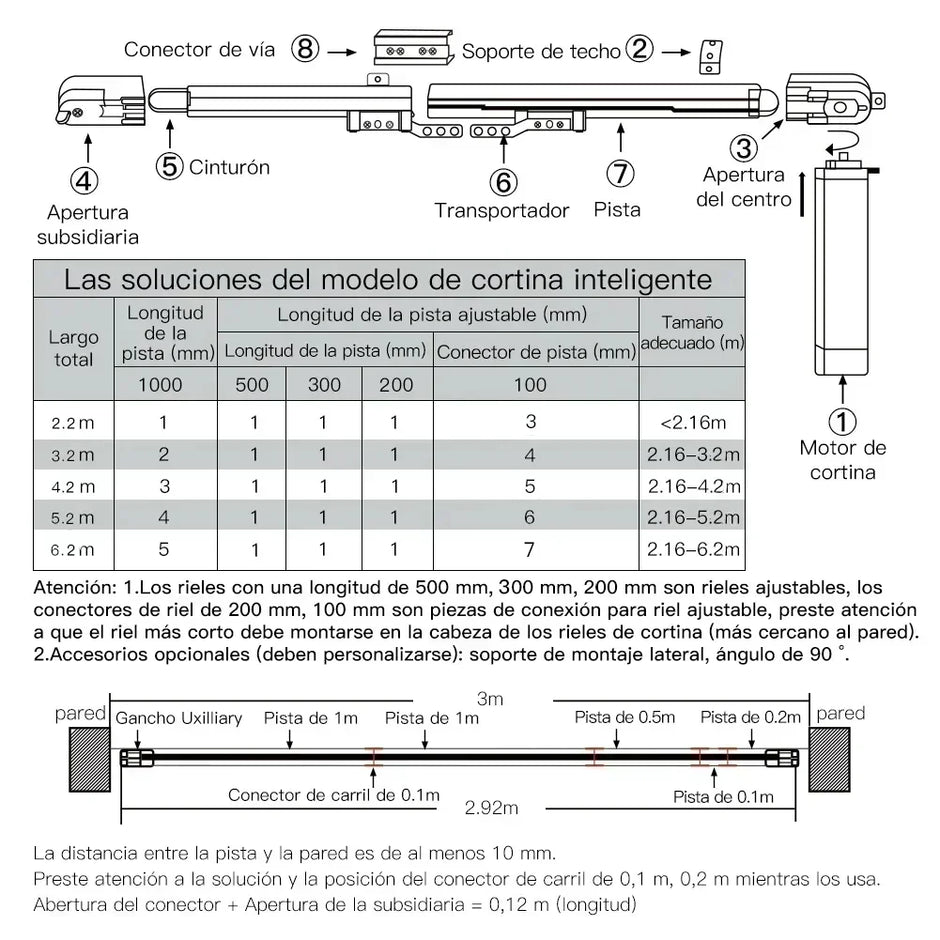 MOES WiFi/ZigBee Electric Curtain Motor