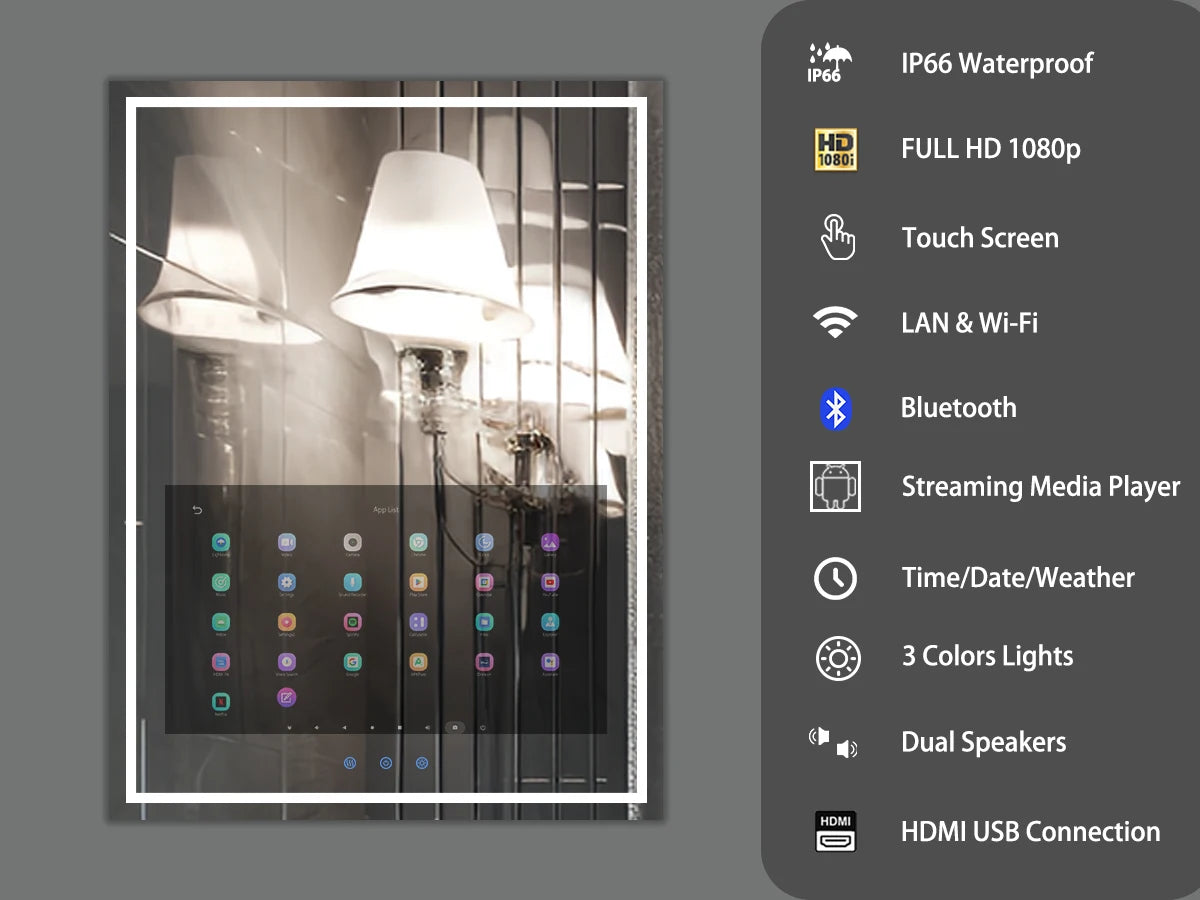 Smart Bathroom Vanity Mirror
