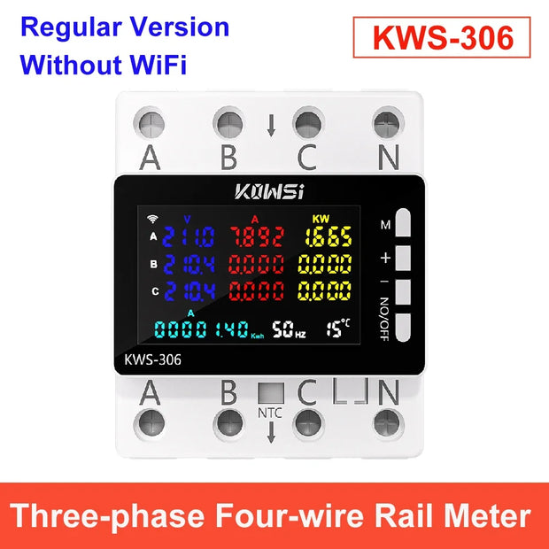 KWS-306 Tuya WIFI Power Meter Voltage Current  Energy Meter