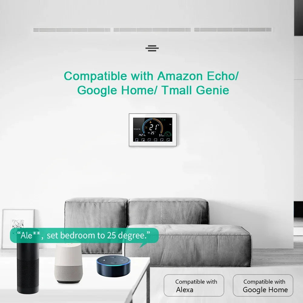 TUYA Wi-Fi Smart Large Colorful Screen Room  Air Thermostat