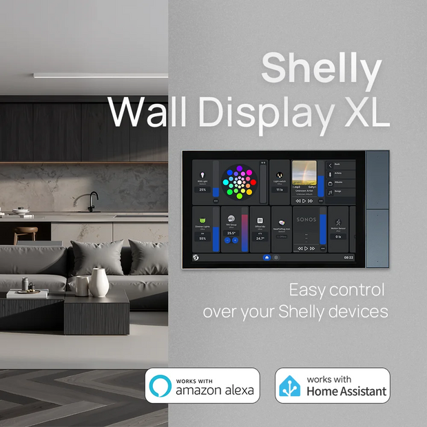 Shelly Wall Display XL - 10.1" Smart Home Touch Control Panel