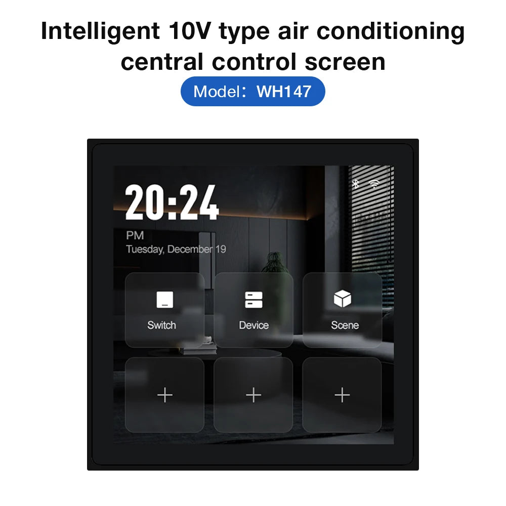 Smart Zigbee Thermostat - LED Touch Screen Climate Control for Heating, Cooling & Water Systems