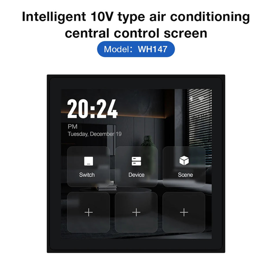 Smart Zigbee Thermostat - LED Touch Screen Climate Control for Heating, Cooling & Water Systems