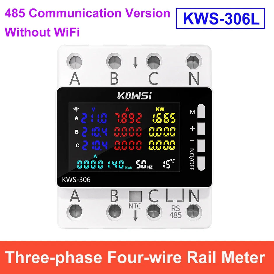 KWS-306 Tuya WIFI Power Meter Voltage Current  Energy Meter