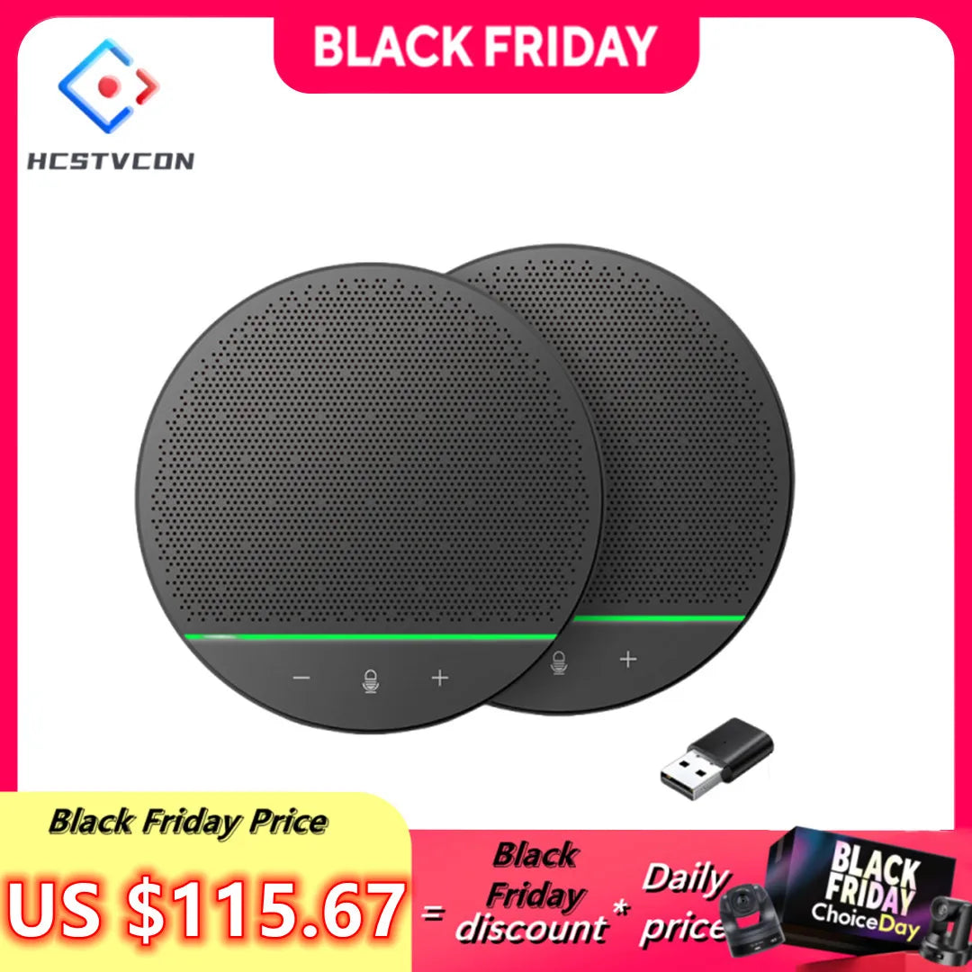 Omni-directional Microphone 10M Radius 360° Pickup Wireless Conference Speaker