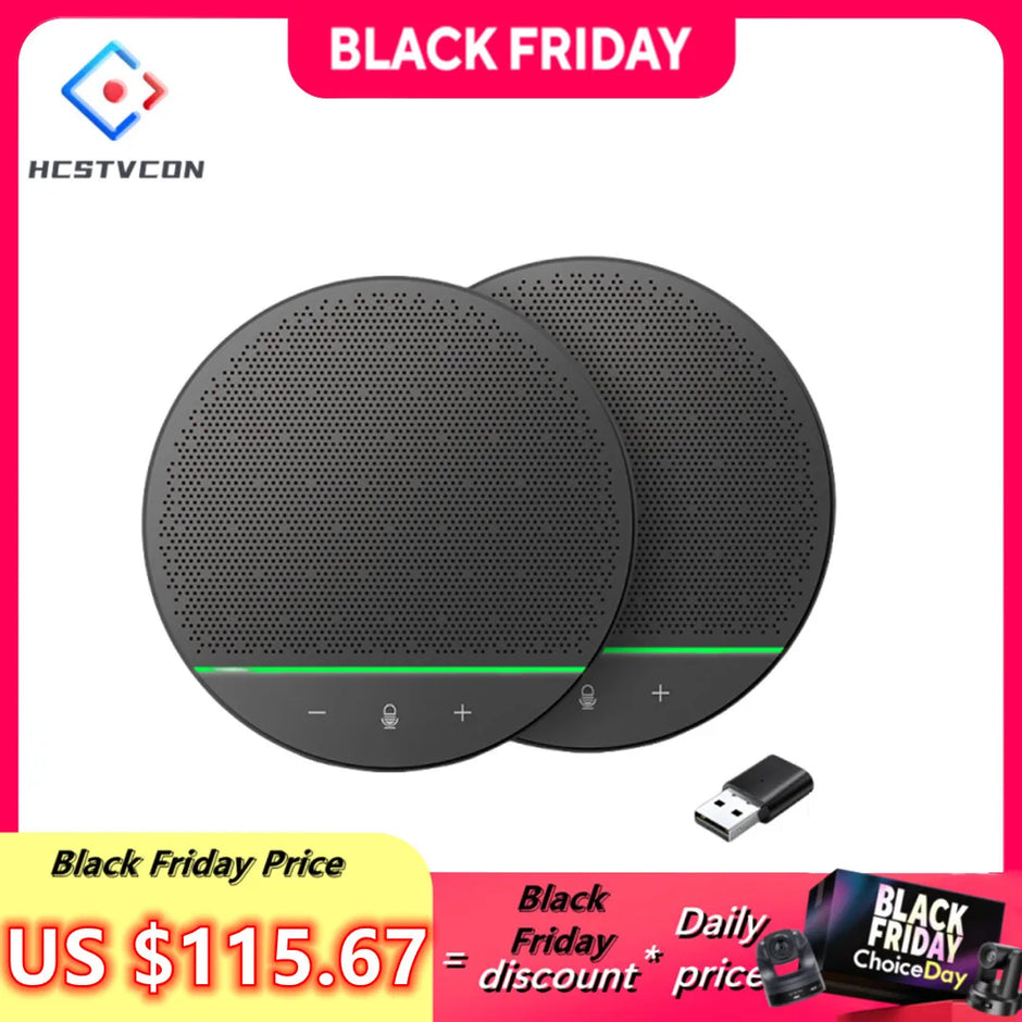 Omni-directional Microphone 10M Radius 360° Pickup Wireless Conference Speaker