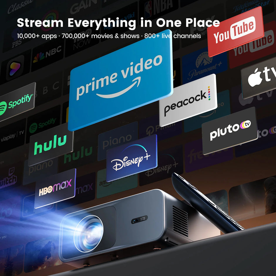 WIMIUS 1200 ANSI Projector 4K Full HD 1080P