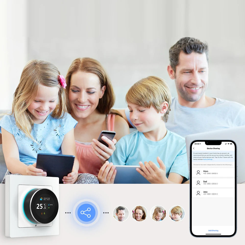 AVATTO Tuya WiFi Smart Knob Thermostat Temperature Controller