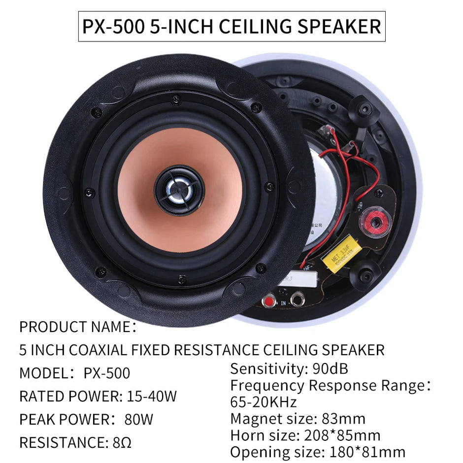 Smart Home Background Music System Two Zones Playback Home Theater System 8-channel Speakers