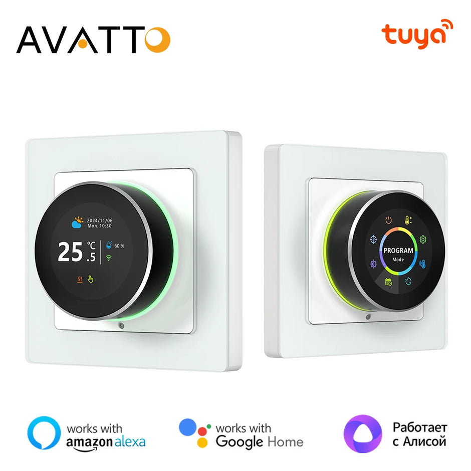 AVATTO Tuya WiFi Smart Knob Thermostat Temperature Controller