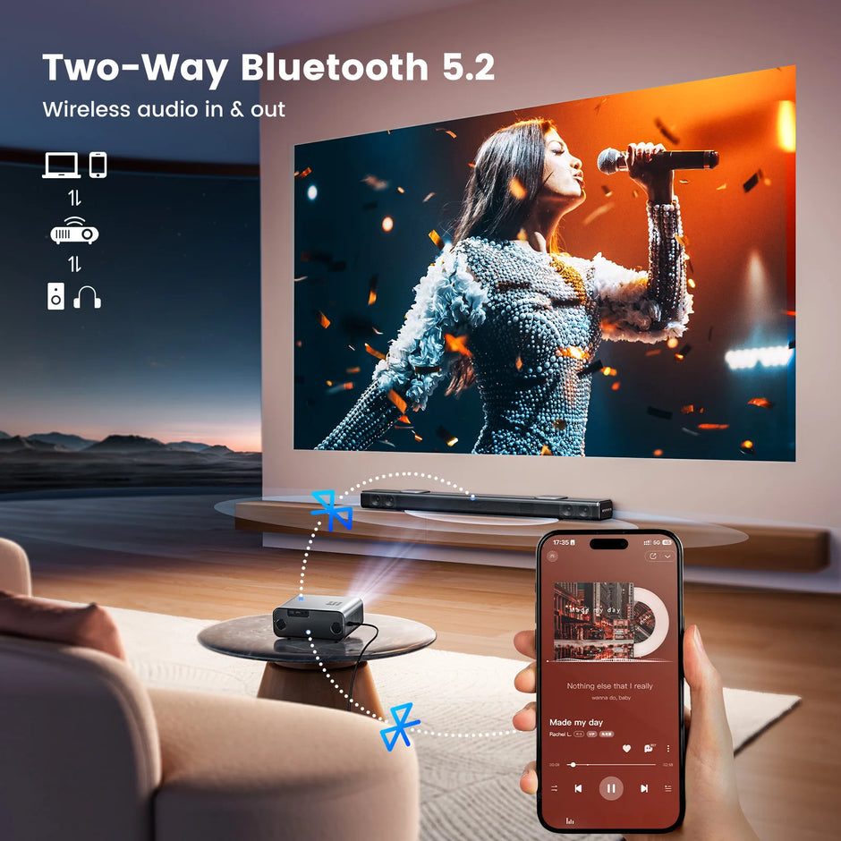 WIMIUS 1200 ANSI Projector 4K Full HD 1080P