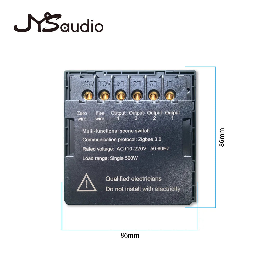 TUYA Zigbee Smart Central Control Panel Wall Switch Touch Screen