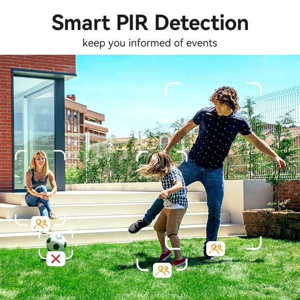 IMOU Cell PT 2C Solar Security Camera - 5MP WiFi Camera with 5000mAh Battery, Human Detection & Weatherproof Design