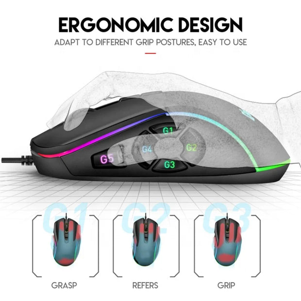 Wired Gaming Office Mouse