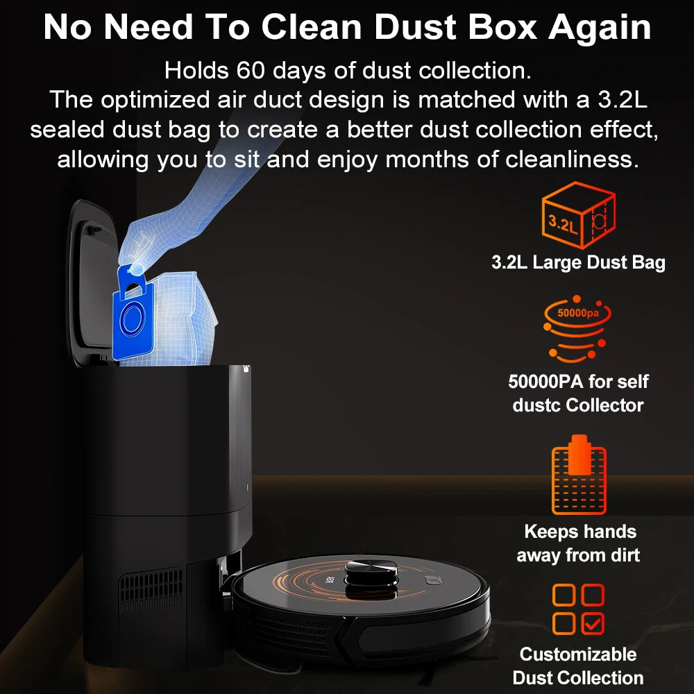 Robot Vacuum Cleaner K30 Self-cleaning dustbin