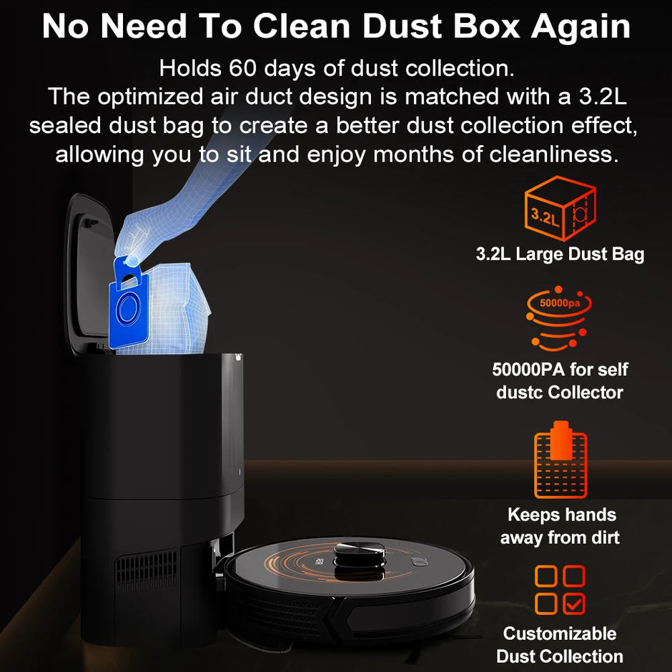 Robot Vacuum Cleaner K30 Self-cleaning dustbin