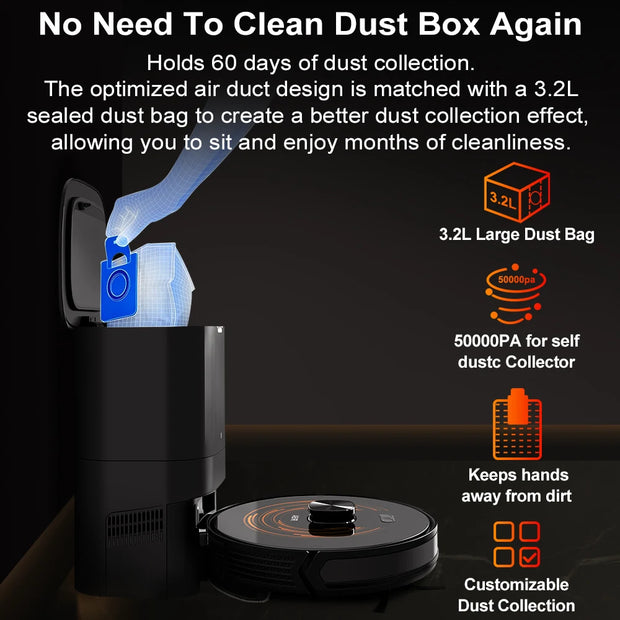 Robot Vacuum Cleaner K30 Self-cleaning dustbin