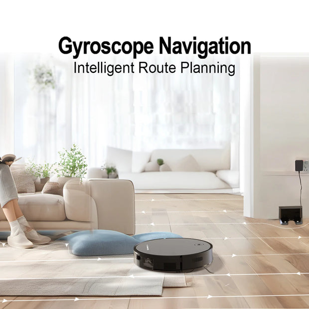 Robot Vacuum Cleaner Combo Mop,3500PA Suction Robotic,WiFi/Voice Control,Auto-Recharge