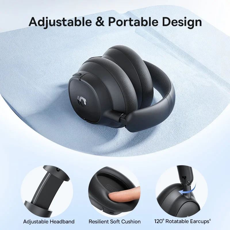 Baseus EH10 NC ANC Wireless Headphones 45dB Adaptive Hybrid Noise Cancelling Headsets