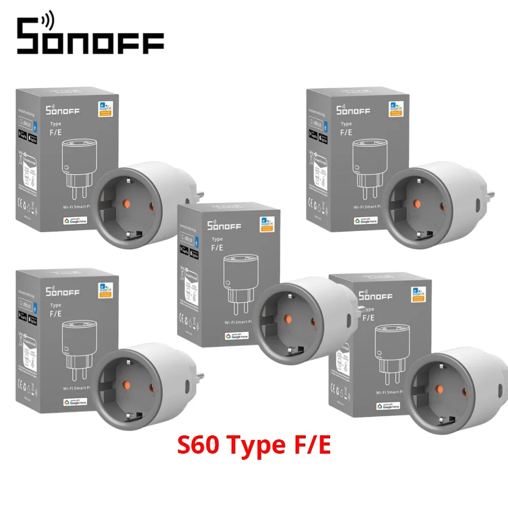 SONOFF S60 EU SONOFF Wifi Socket Smart WiFi Plug