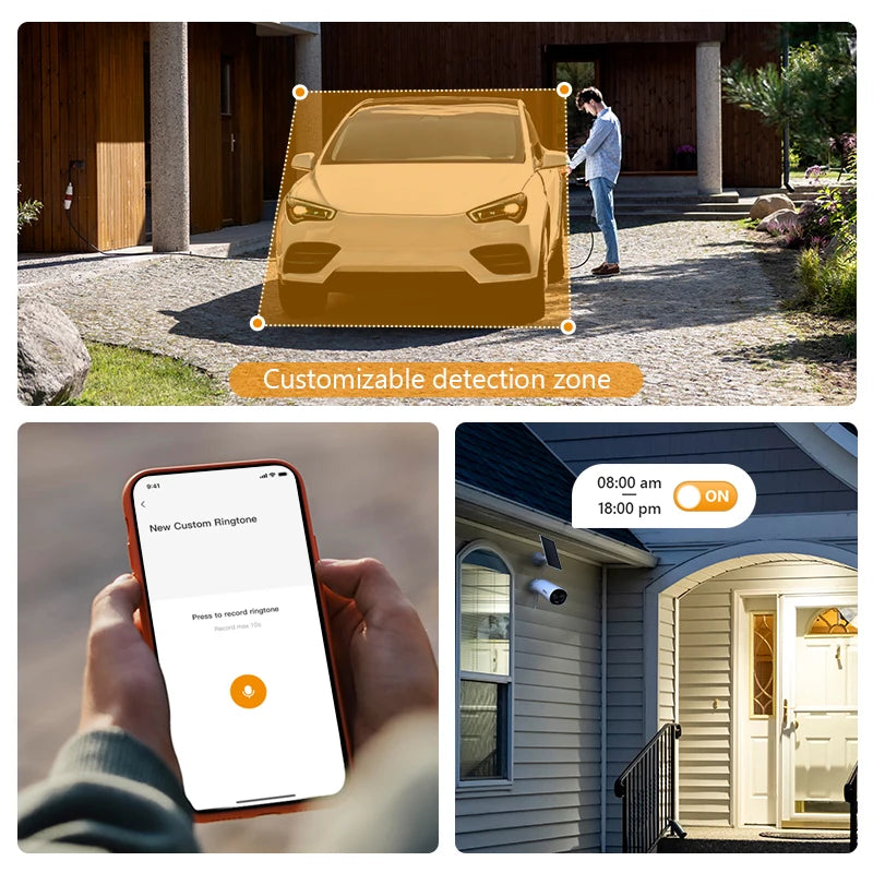 IMOU Cell PT 2C Solar Security Camera - 5MP WiFi Camera with 5000mAh Battery, Human Detection & Weatherproof Design