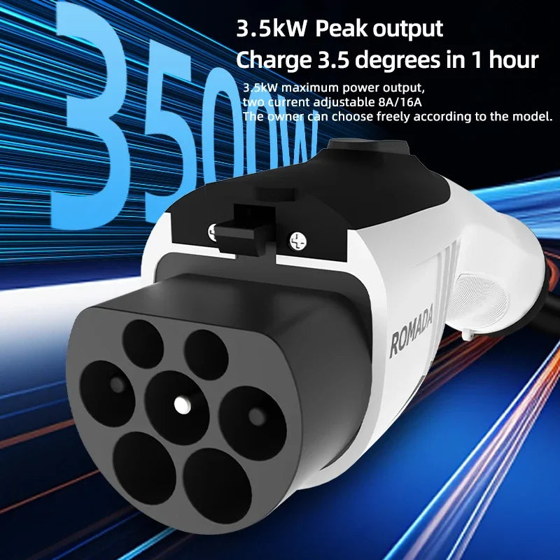 Electric Vehicle 7KW 32A EV Portable Charger