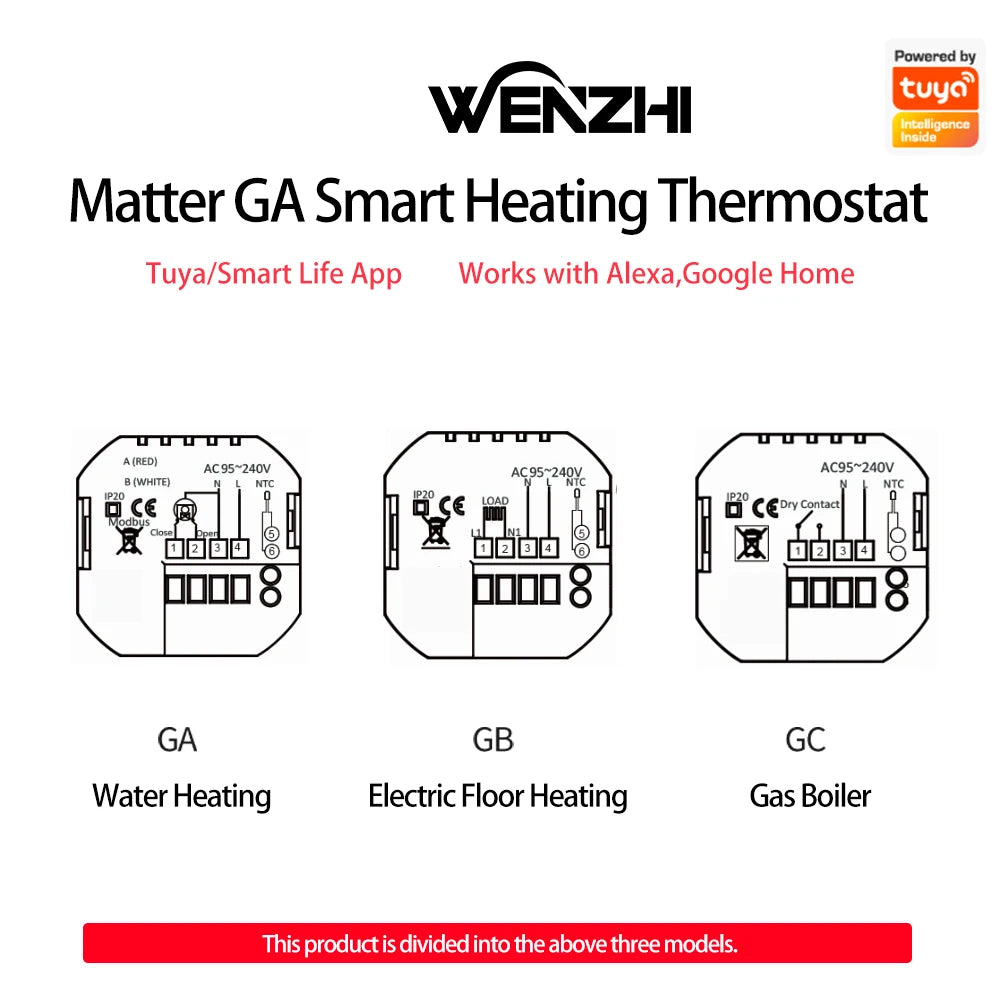 Matter Warm Floor Room Heating Thermostat