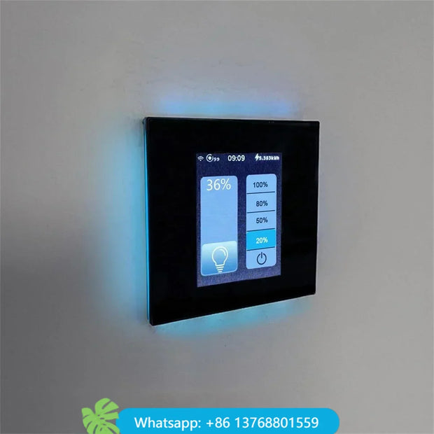 Lanbon L8 Luxury Smart Dimmer Switch - LCD Touch Panel for Tuya, Smart Life & Apple HomeKit