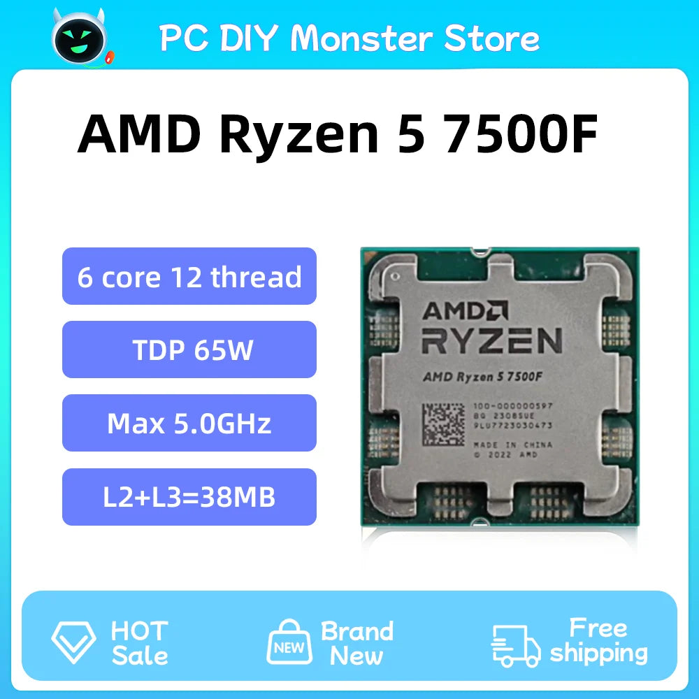 AMD Ryzen 5 7500F R5 7500F CPU Ryzen Processor