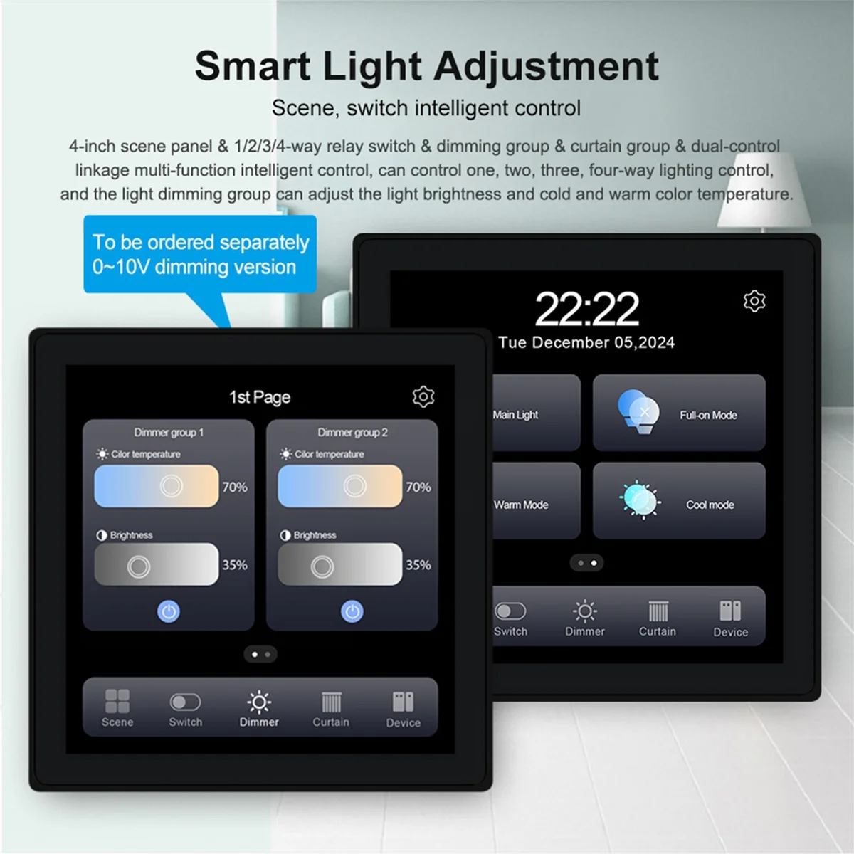 New Tuya T3E Pro Smart Control Panel Switch Touch Screen Panel