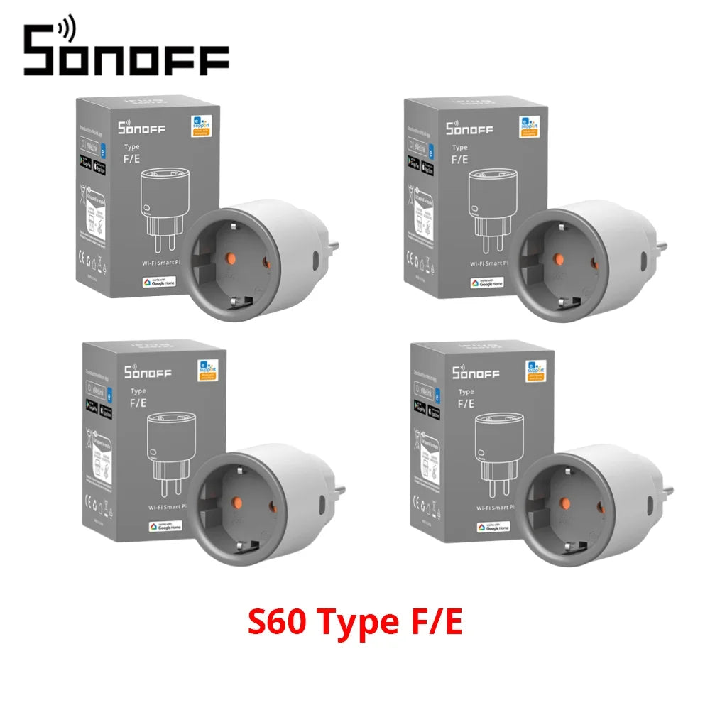 SONOFF S60 EU SONOFF Wifi Socket Smart WiFi Plug