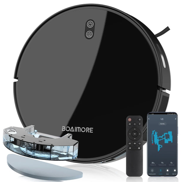 Robot Vacuum Cleaner Combo Mop,3500PA Suction Robotic,WiFi/Voice Control,Auto-Recharge